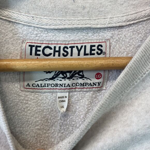 Loveland Colorado Techstyles Crew Neck Sweater Sweatshirt Grey L - Picture 4 of 8
